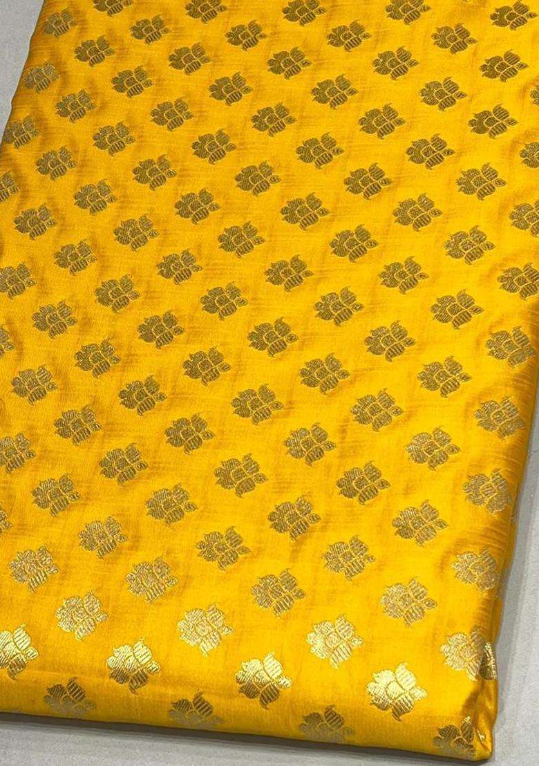 Yellow Zari Brocade Sharara Set - Indya