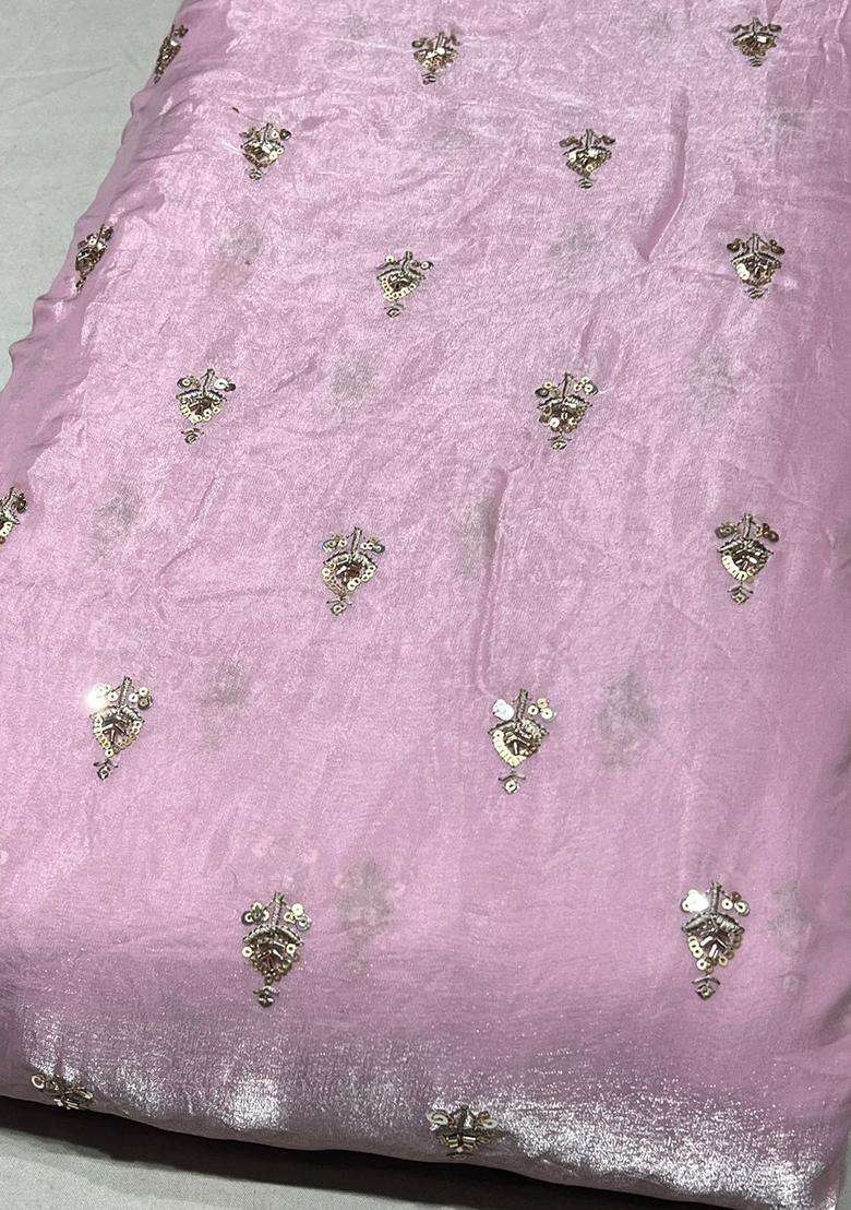 Pink Embroidered Silk Anarkali Set - Indya