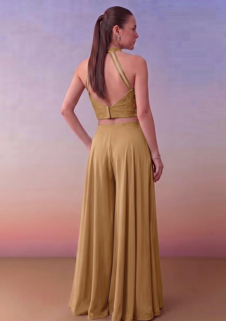 Gold Handwork Fusion Set - Indya