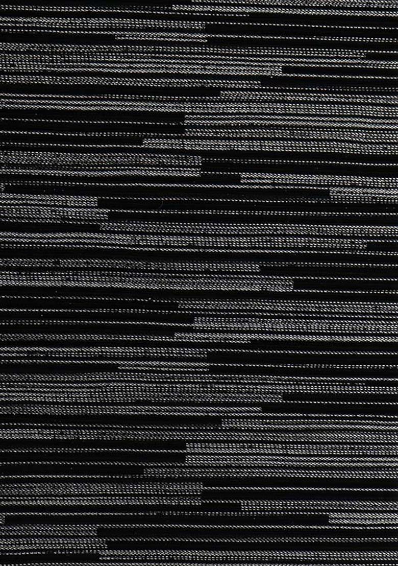 Black Foil Printed Knit Lehenga Set - Indya