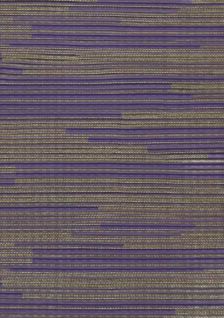 Purple Foil Printed Knit Lehenga Set - Indya