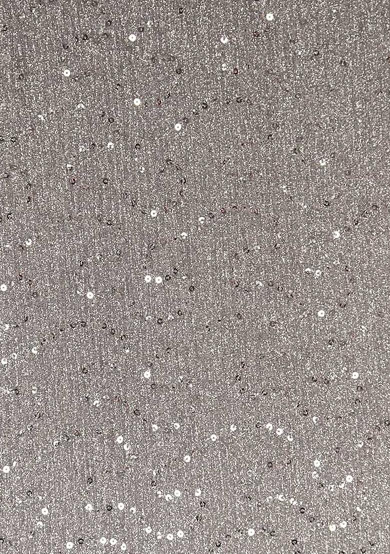 Grey Embellished Polyester Lehenga Set - Indya