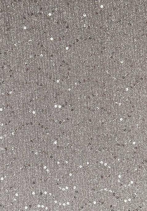 Grey Embellished Polyester Lehenga Set