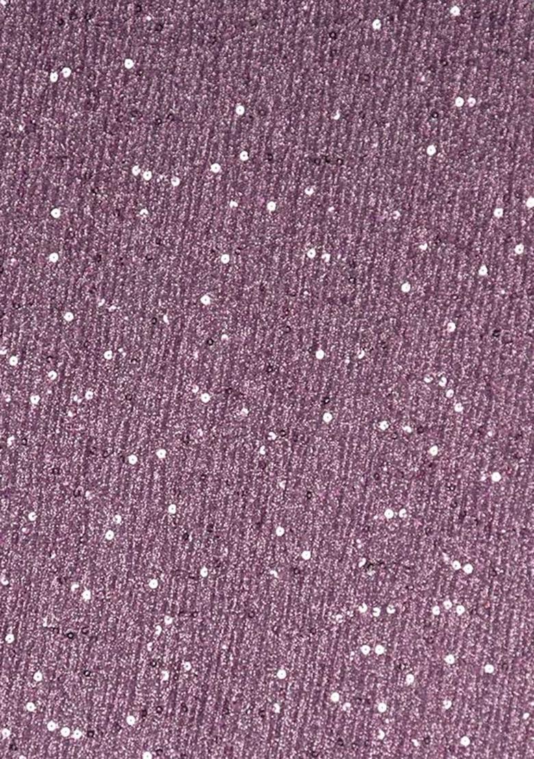 Purple Embellished Polyester Lehenga Set - Indya