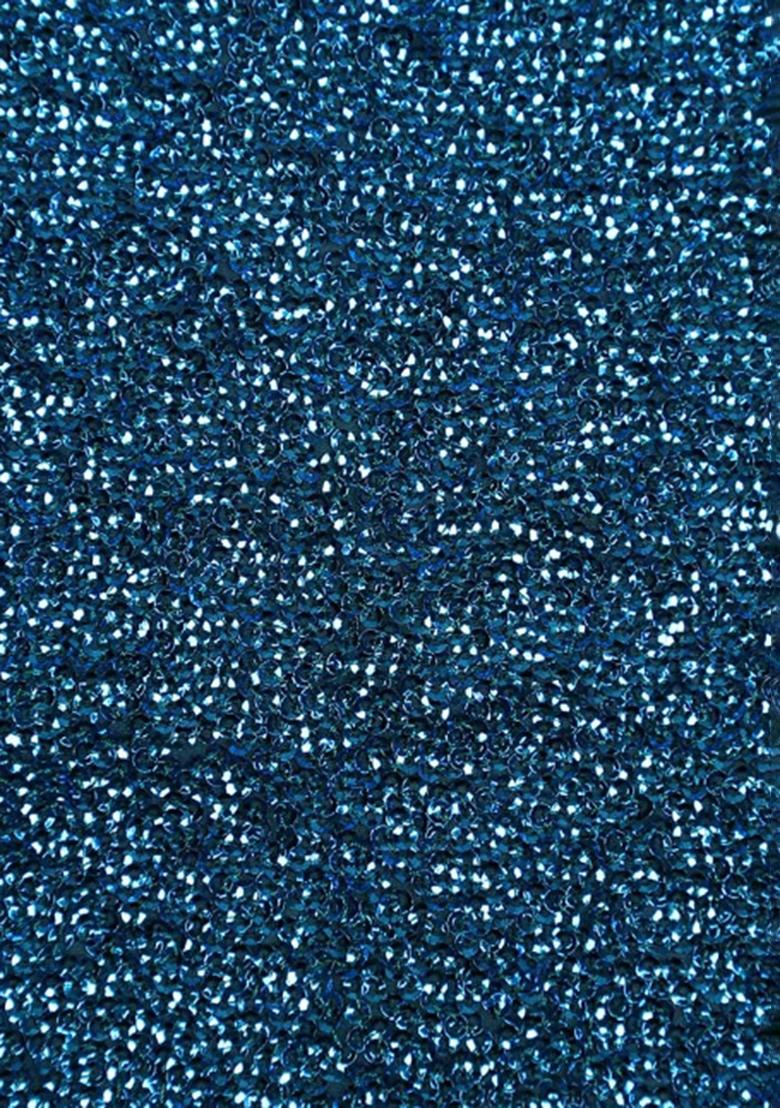 Blue Embellished Georgette Lehenga Set - Indya