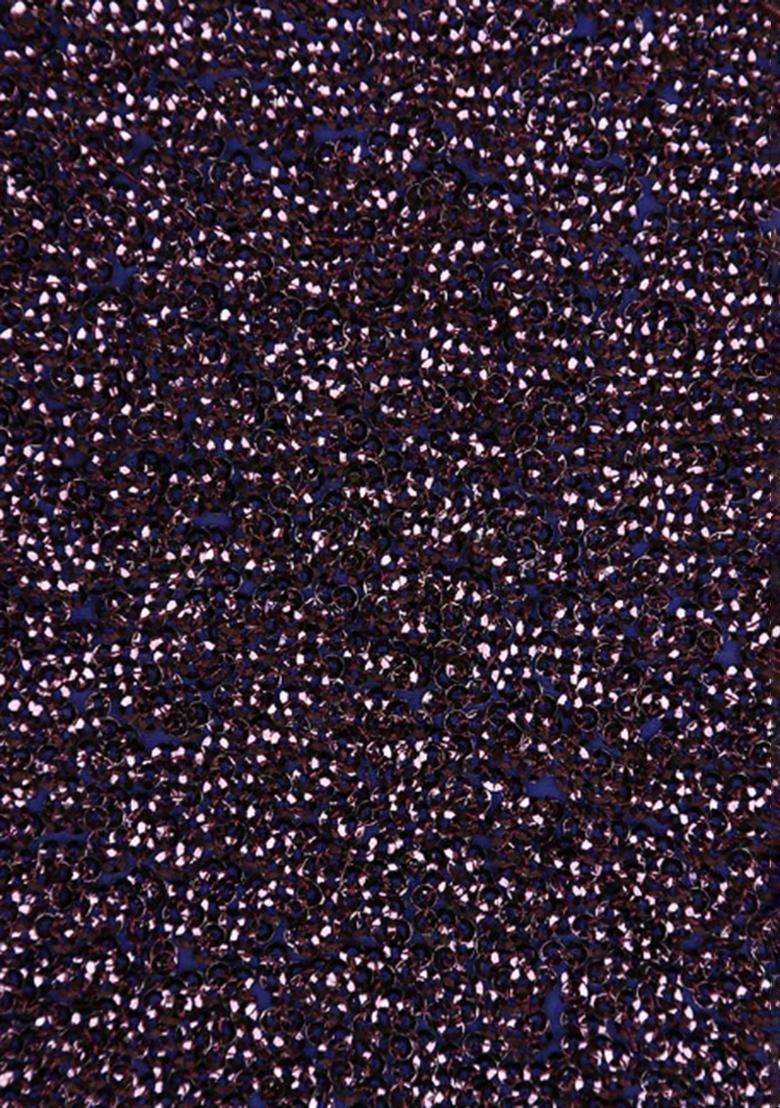 Purple Embellished Georgette Lehenga Set - Indya