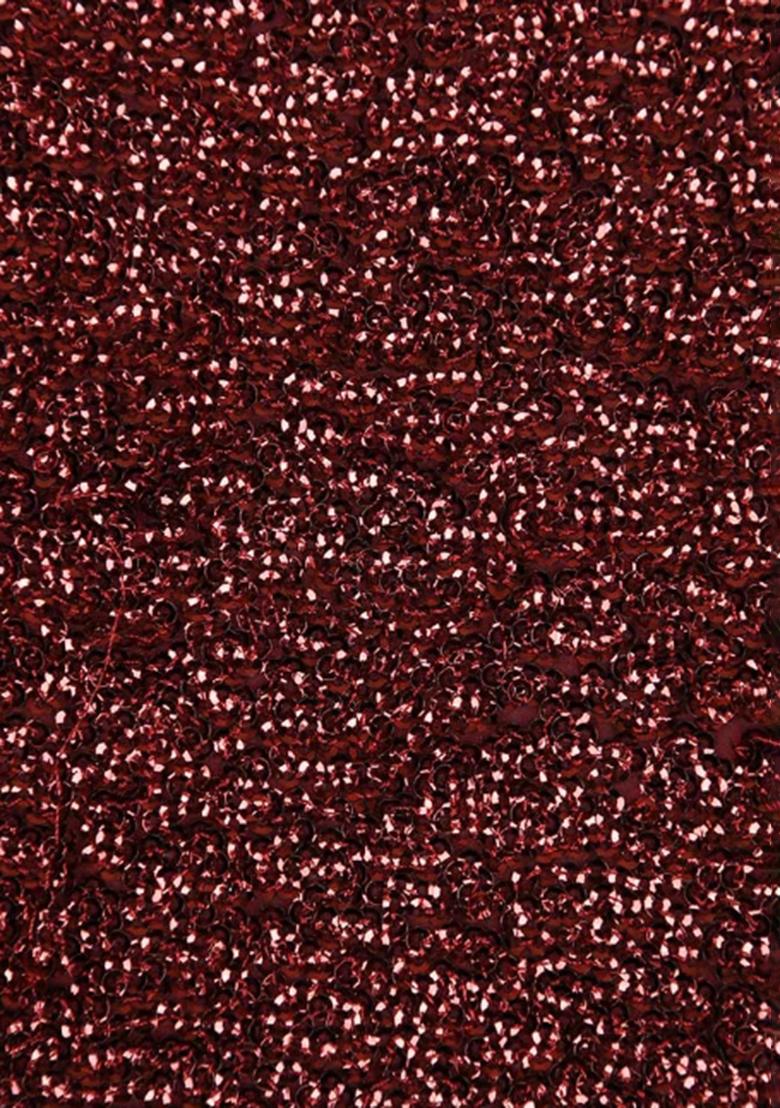 Maroon Embellished Georgette Lehenga Set - Indya