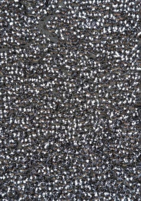 Grey Sequin Embellished Georgette Lehenga Set