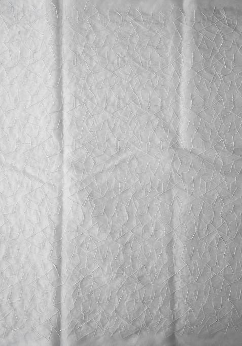 White Abstract Embroidered Organza Lehenga Set With Dupatta