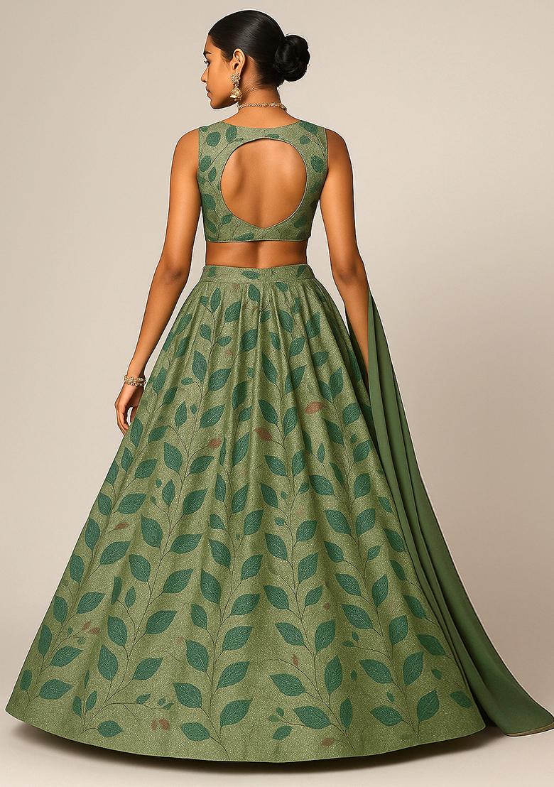 Multi Color Printed cotton Lehenga Set