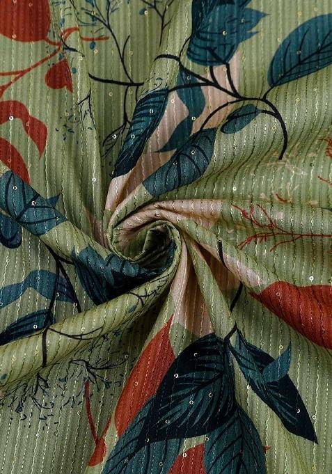 Multi Color Printed cotton Lehenga Set