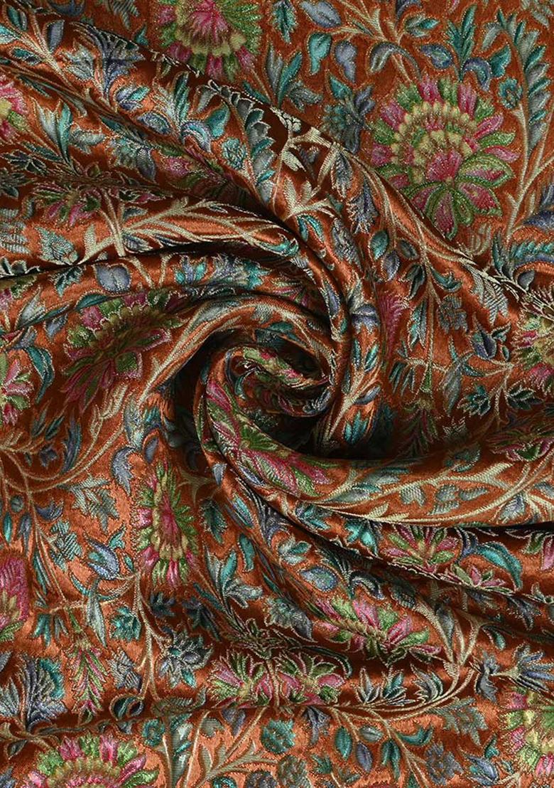 Yellow Jacquard Brocade Lehenga Set