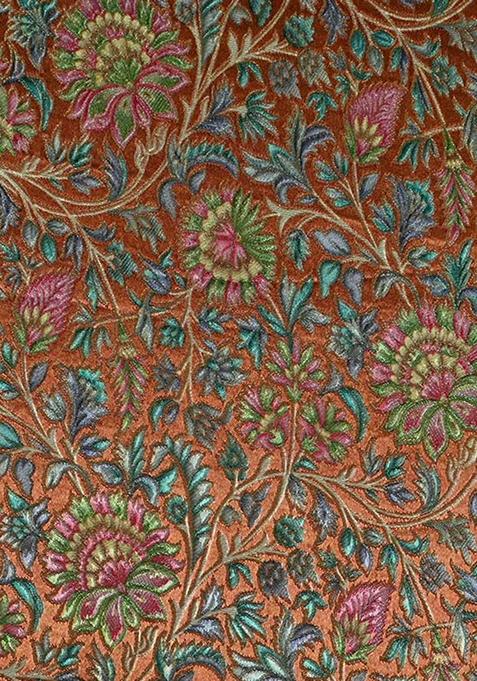 Yellow Jacquard Brocade Lehenga Set