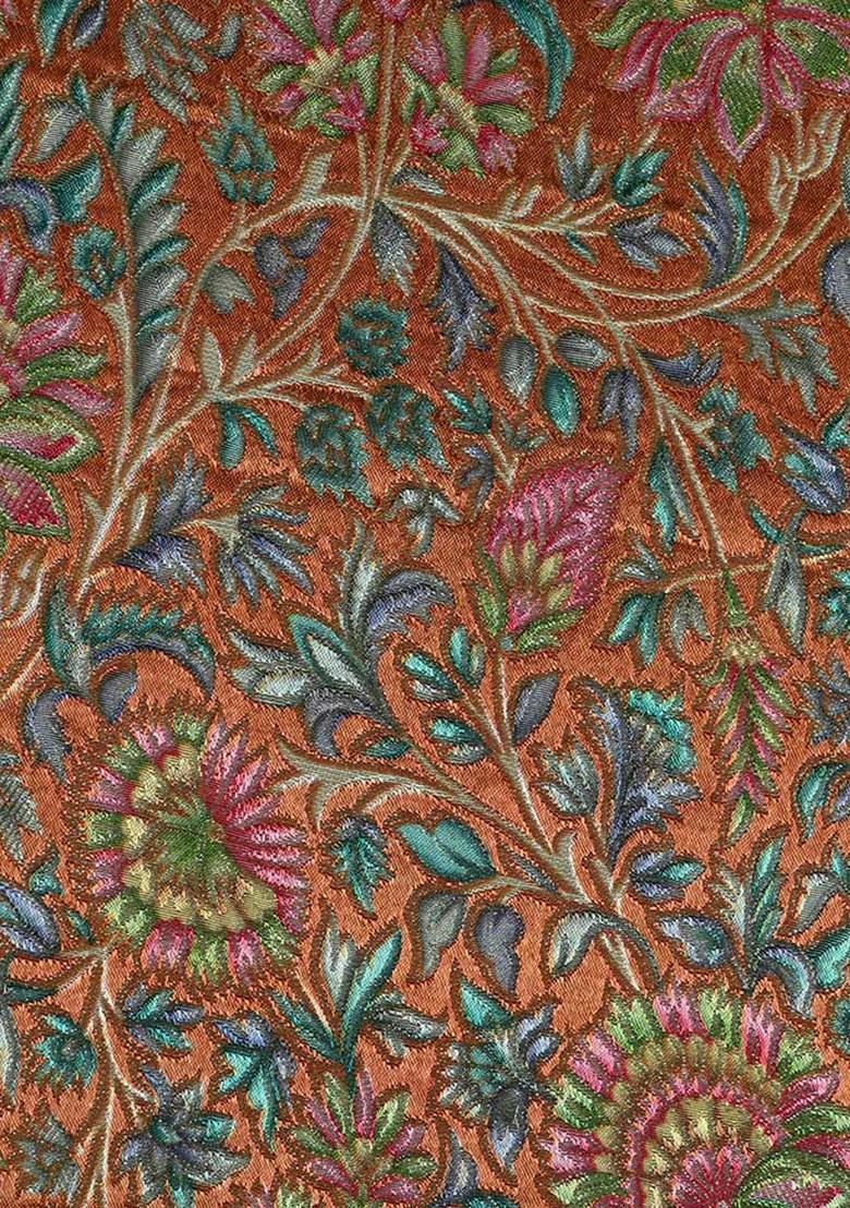 Yellow Jacquard Brocade Lehenga Set