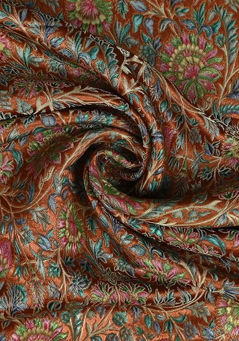 Yellow Jacquard Brocade Lehenga Set