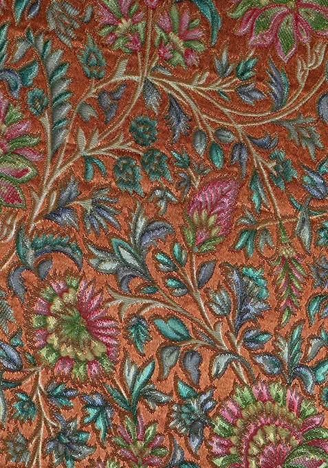 Yellow Jacquard Brocade Lehenga Set