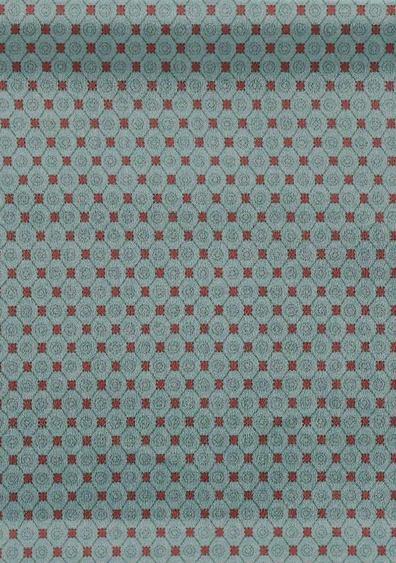 Blue Printed Crepe Lehenga Set