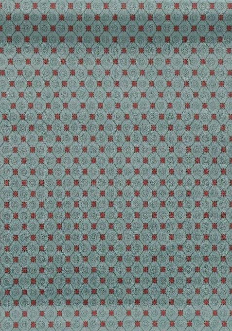 Blue Printed Crepe Lehenga Set