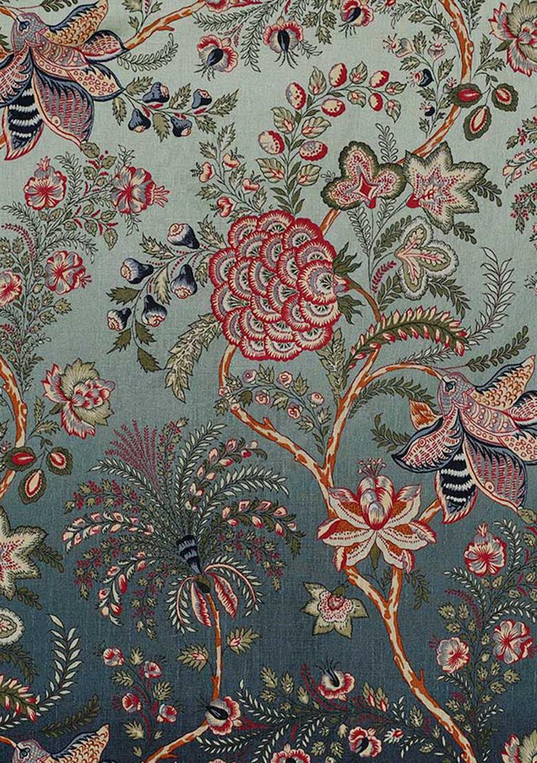 Multi Printed Viscose Lehenga Set