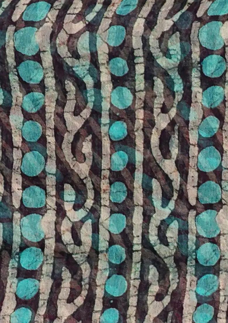 Multi Printed Chiffon Lehenga Set