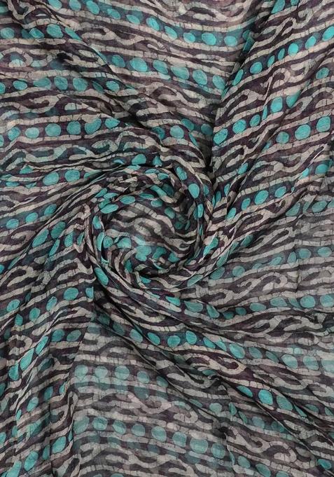 Multi Printed Chiffon Lehenga Set