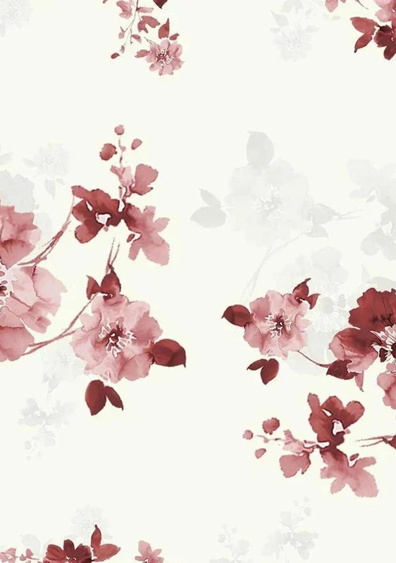 White Printed Chiffon Lehenga Set - Indya