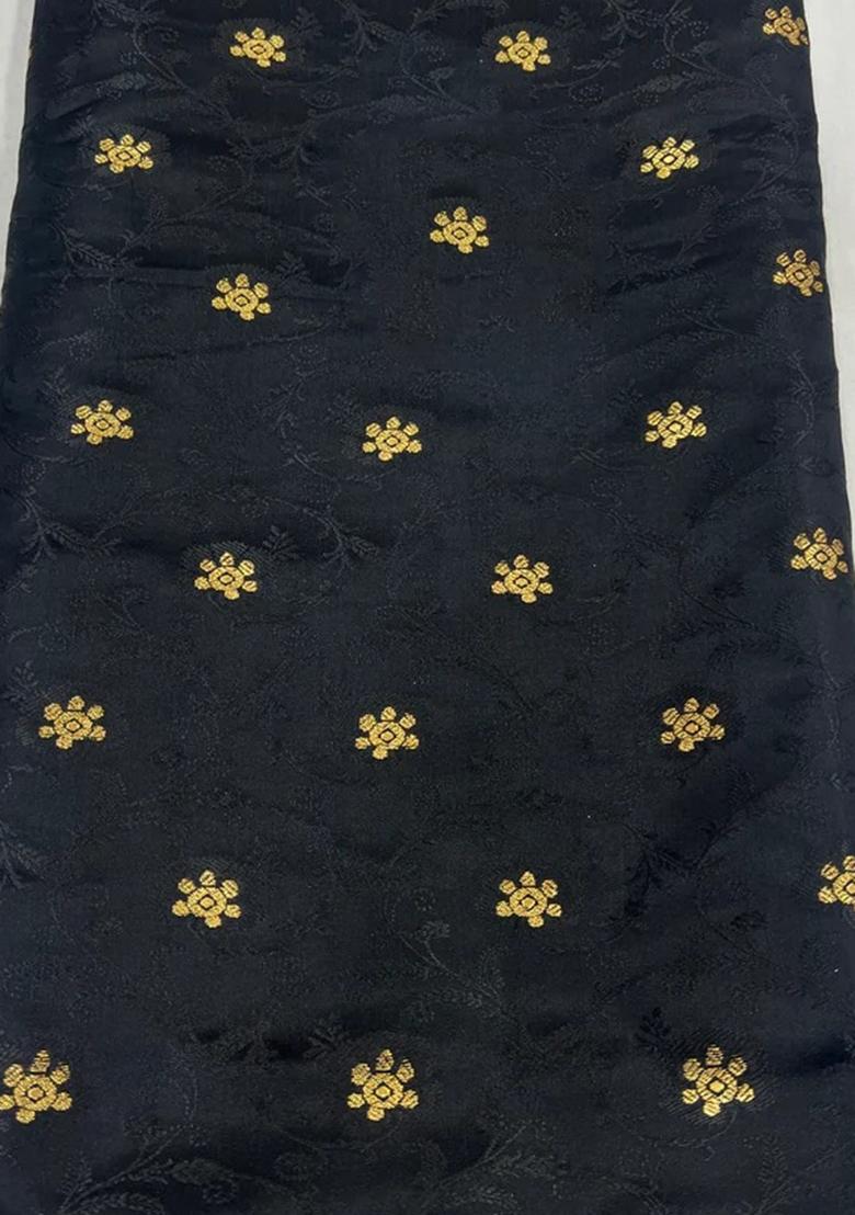 Black Jacquard Brocade Lehenga Set