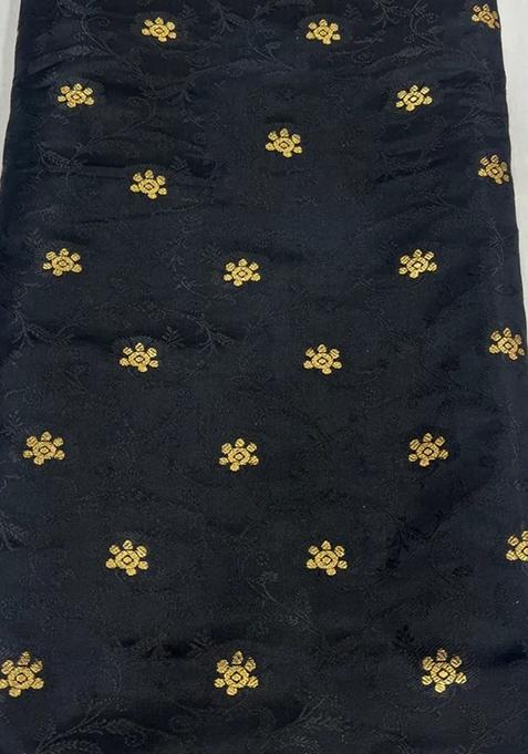 Black Jacquard Brocade Lehenga Set