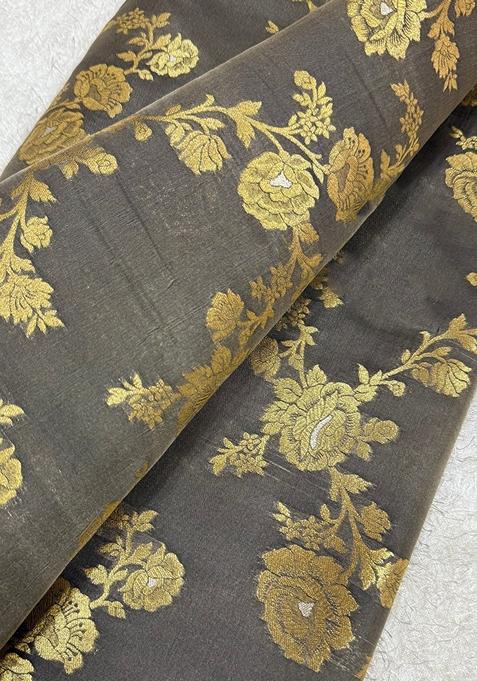 Black Jacquard Brocade Lehenga Set