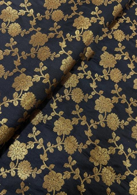 Black Jacquard Brocade Lehenga Set