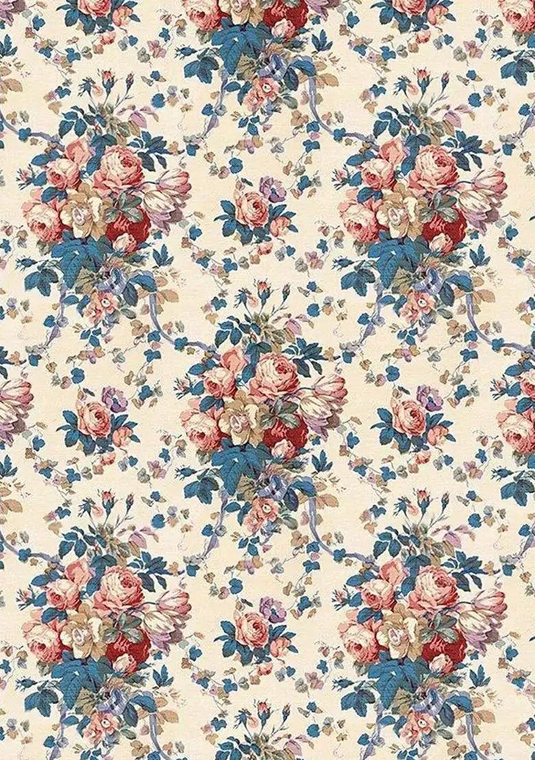 Multicolor Printed Chiffon Lehenga Set - Indya