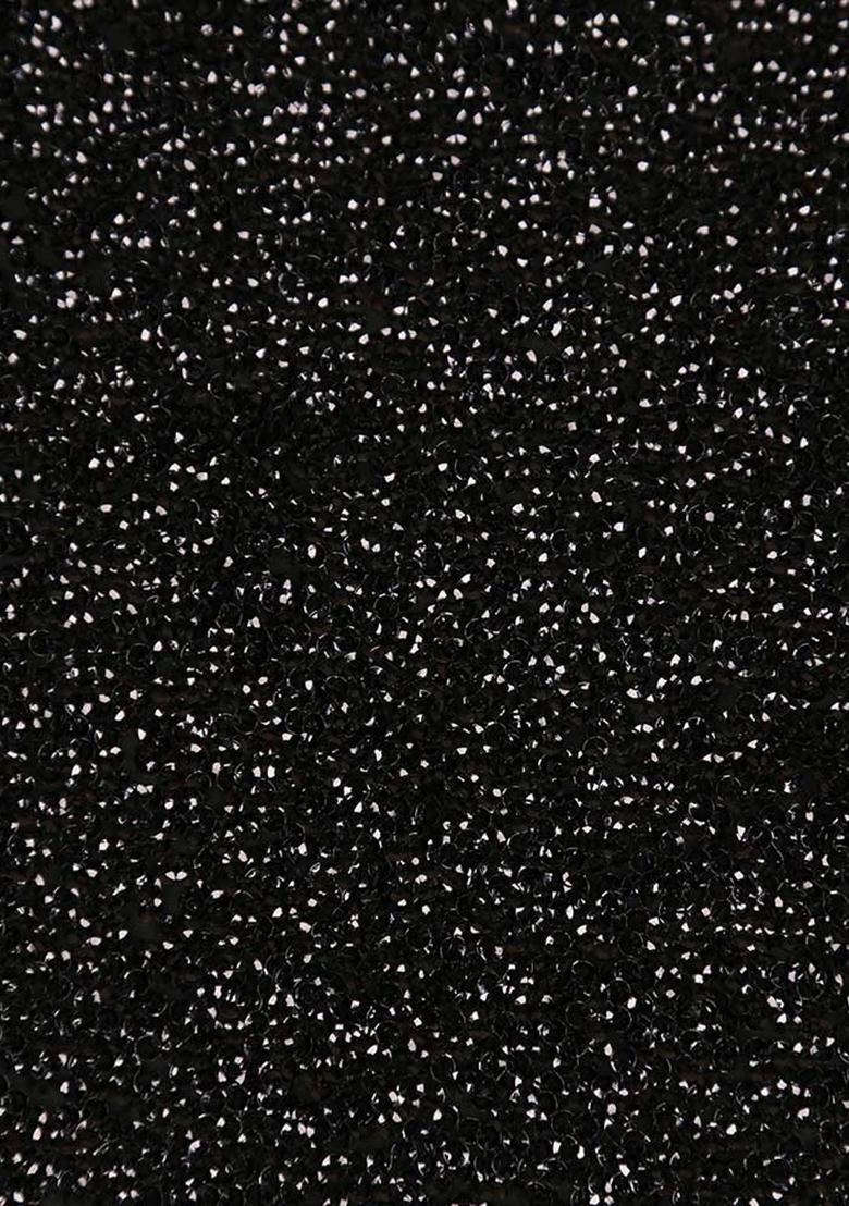 Black Sequin Embellished Georgette Lehenga Set