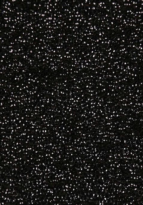 Black Sequin Embellished Georgette Lehenga Set