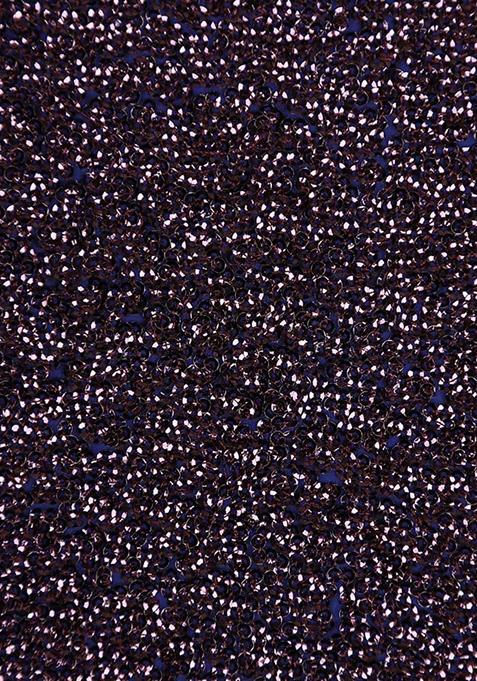 Blue Sequin Embellished Georgette Lehenga Set