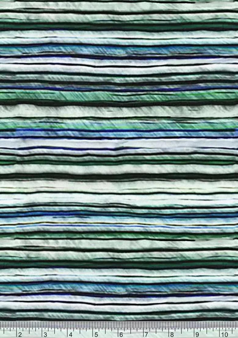 Multicolor Printed Georgette Lehenga Set