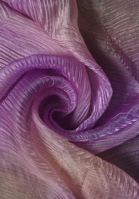 Multicolor Printed Organza Lehenga Set