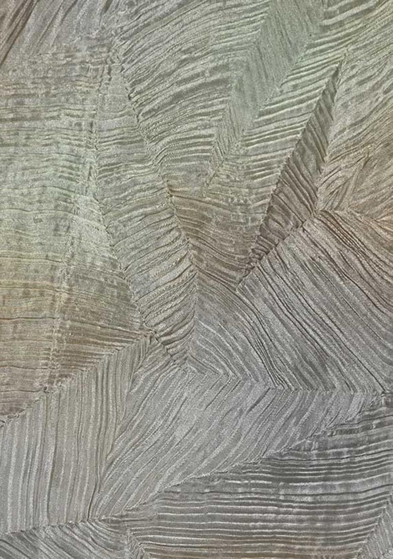 Grey Printed Organza Lehenga Set - Indya