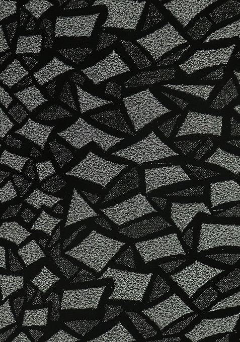 Black And Silver Self Design Lurex Knit Lehenga Set