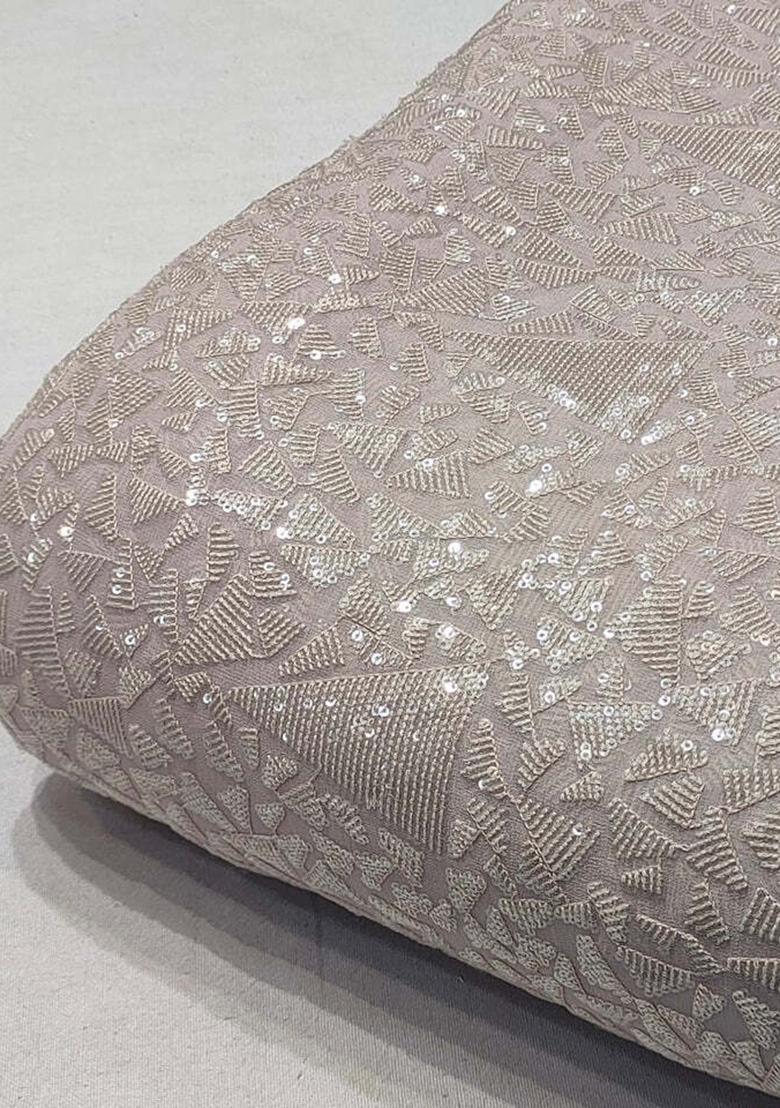 Lavender Sequin Embroidered Georgette Lehenga Set