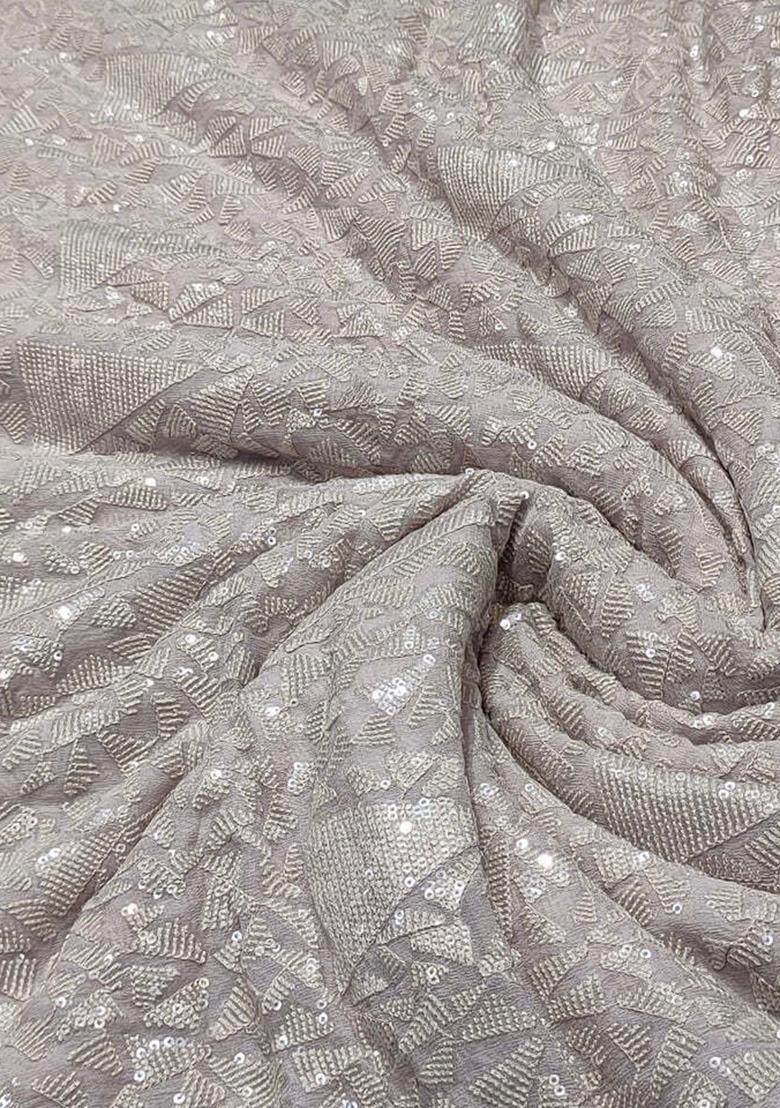 Lavender Sequin Embroidered Georgette Lehenga Set - Indya