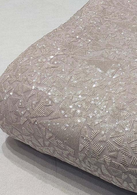 Lavender Sequin Embroidered Georgette Lehenga Set