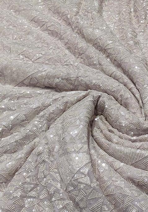 Lavender Sequin Embroidered Georgette Lehenga Set