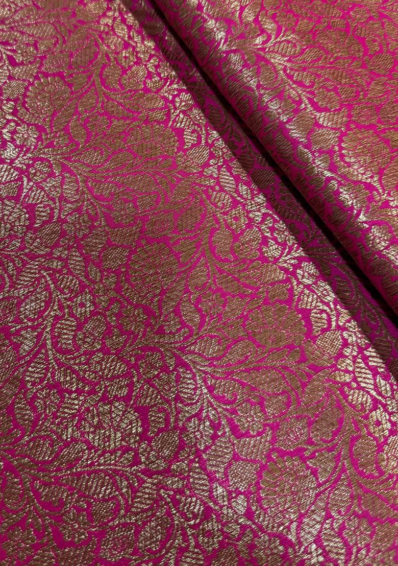 Maroon Brocade Lehenga Set