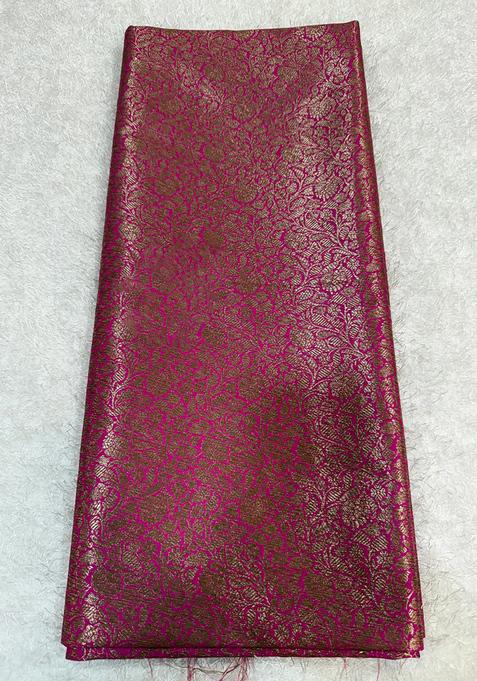 Maroon Brocade Lehenga Set