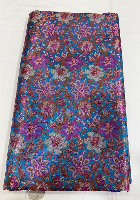 Royal Blue Brocade Lehenga Set