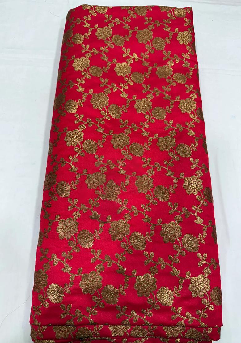 Maroon Brocade Lehenga Set