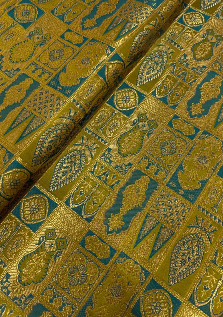 Green Brocade Lehenga Set