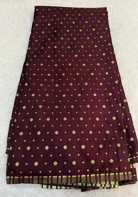 Brown Sequin Georgette Lehenga Set