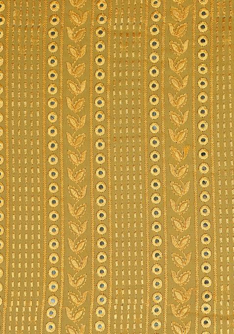 Yellow Sequin? Blouse Georgette Lehenga Set