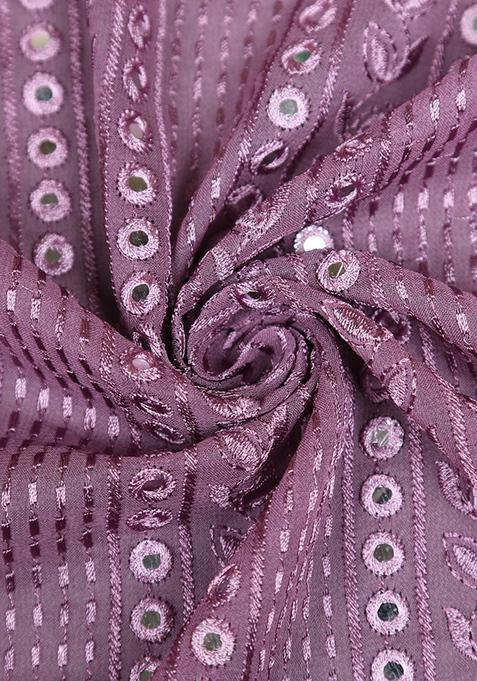 Pink Sequin? Blouse Georgette Lehenga Set